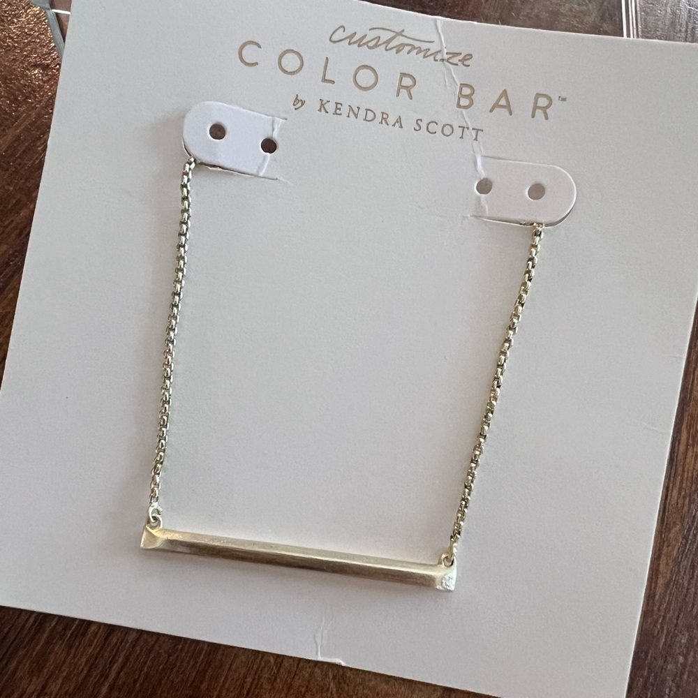 Kendra Scott Gold Bar Necklace
